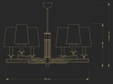Candelabru Abra Abr-Zw-6(Bn/A) Lucente - Home & Lighting