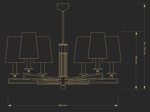 Candelabru Abra Abr-Zw-6(Bn/A) Lucente - Home & Lighting