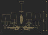 Candelabru Fellino Fel-Zw-8(Bn/A) Lucente - Home & Lighting