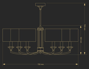 Candelabru Decor Dec-Zw-6(P/A) / Abajure Versace Lucente - Home & Lighting