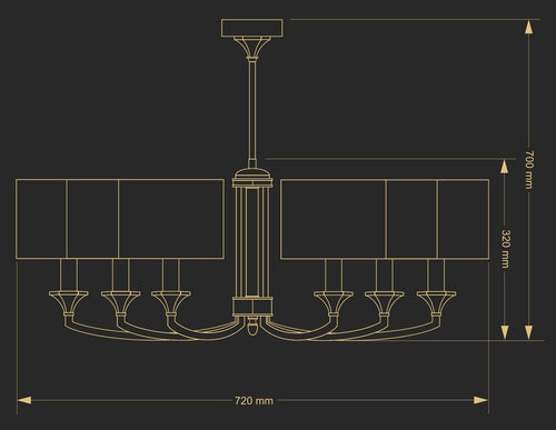 Candelabru Decor Dec-Zw-6(P/A) / Abajure Versace Lucente - Home & Lighting