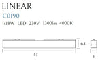 Plafoniera LINEAR C0190 Lucente - Home & Lighting