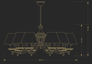 Candelabru San Marino San-Zw-10(P/A) Lucente - Home & Lighting