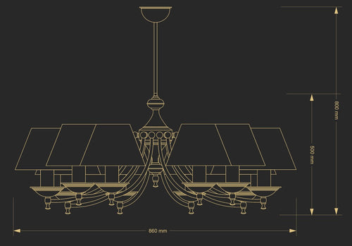 Candelabru San Marino San-Zw-10(P/A) Lucente - Home & Lighting