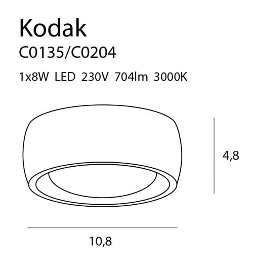 Spot Aplicat KODAK C0204 Lucente - Home & Lighting