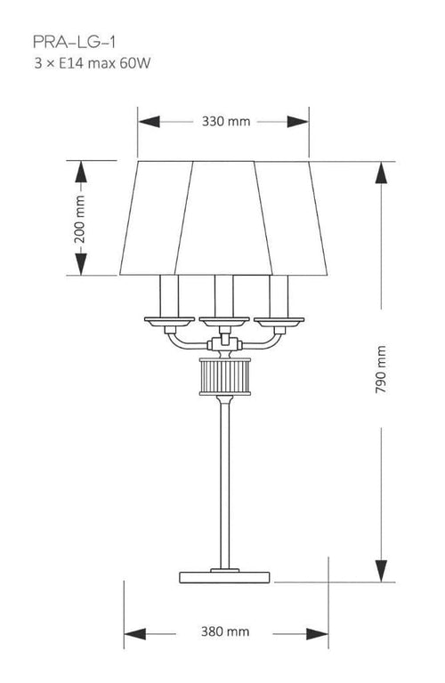 Veioza PRATO PRA-LG-1(ZM) Lucente - Home & Lighting