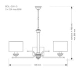 Candelabru BOLT BOL-ZW-3(Z) Lucente - Home & Lighting