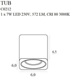 Spot Aplicat TUB C0212 Lucente - Home & Lighting