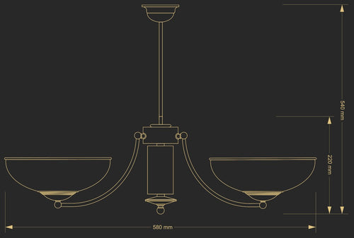 Candelabru N N-Zw-2(P) Lucente - Home & Lighting