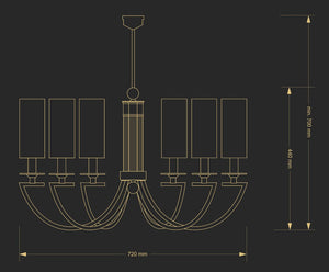 Candelabru Lea Lea-Zw-6(Z/A) Lucente - Home & Lighting