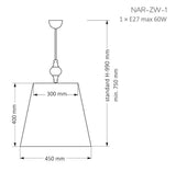 Lustra NARNI NAR-ZW-1(CZ) Lucente - Home & Lighting