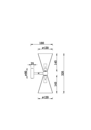 Aplica VESPER MOD108WL-02GB Lucente - Home & Lighting