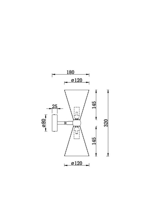 Aplica VESPER MOD108WL-02GB Lucente - Home & Lighting