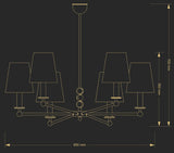Candelabru Sara Sar-Zw-6(P/A) Lucente - Home & Lighting
