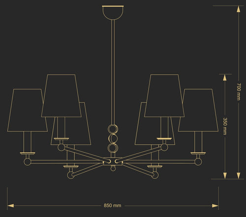Candelabru Sara Sar-Zw-6(P/A) Lucente - Home & Lighting