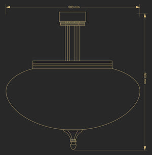 Plafoniera Decor Dec-Pl-3(P) Lucente - Home & Lighting