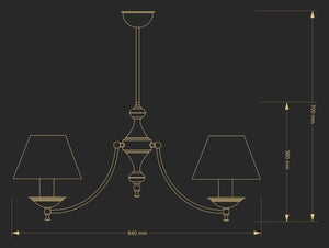 Candelabru San Marino San-Zw-2(P/A) Lucente - Home & Lighting