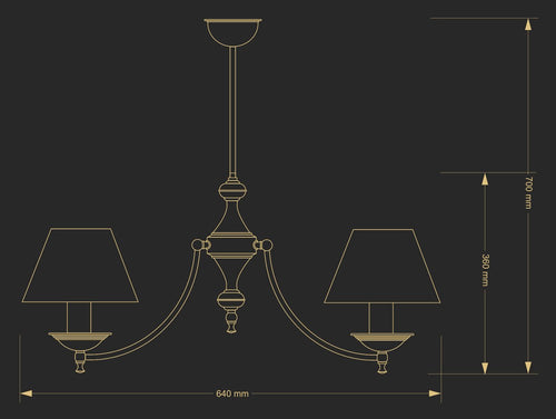 Candelabru San Marino San-Zw-2(P/A) Lucente - Home & Lighting
