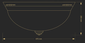 Plafoniera Bellagio Bel-Pl-3(P)470 Lucente - Home & Lighting