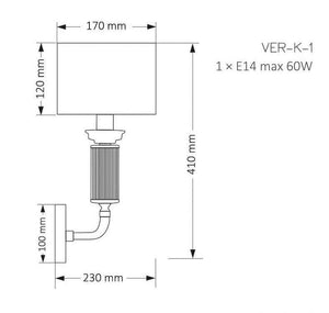 Aplica VERDE VER-K-1(N) Lucente - Home & Lighting