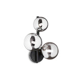 Aplica PERLAGE AP3 NERO 271439 Lucente - Home & Lighting