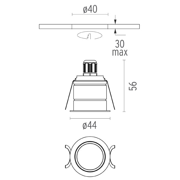 Spot Incastrat G-O 09.3200.29 Lucente - Home & Lighting