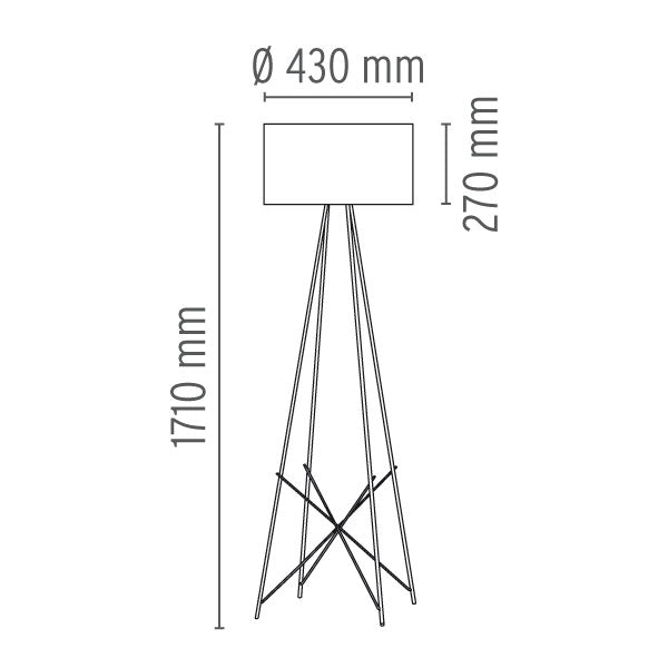 Lampadar Ray F2 F5921030 Lucente - Home & Lighting