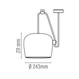 Lustra Aim Cable+Plug F0092050 Lucente - Home & Lighting