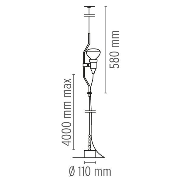 Spot Suspendat PARENTESI F5400009 Lucente - Home & Lighting