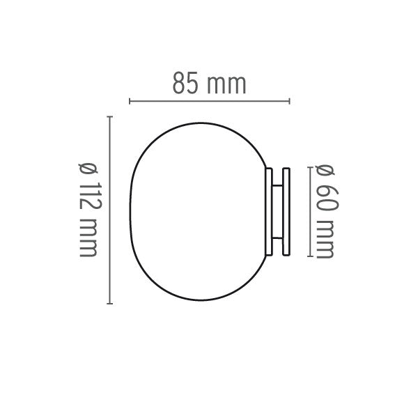 Aplica Mini Glo-Ball C/W / Montaj Pe Oglinda F4190009 Lucente - Home & Lighting