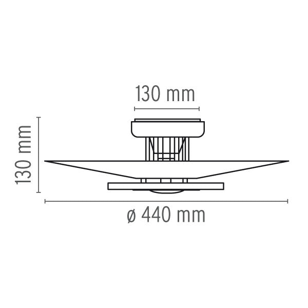 Plafoniera Moni 2 F3901009 Lucente - Home & Lighting