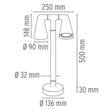 Stalp Belvedere Spot Double F2 (Base On Ground) F0921026 Lucente - Home & Lighting