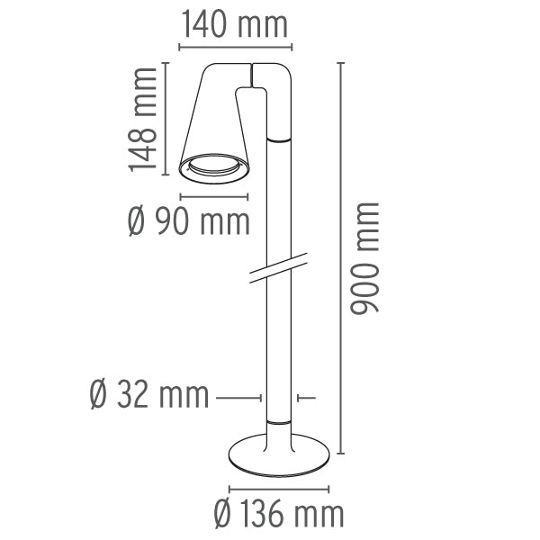 Stalp Belvedere Spot Single F3 (Remote Housing) F0934026 Lucente - Home & Lighting