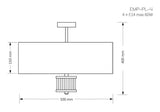 Lustra EMPOLI EMP-PL-4(N) Lucente - Home & Lighting