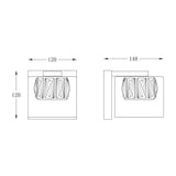 Aplica Gem W0389-01A-F7Ac Lucente - Home & Lighting