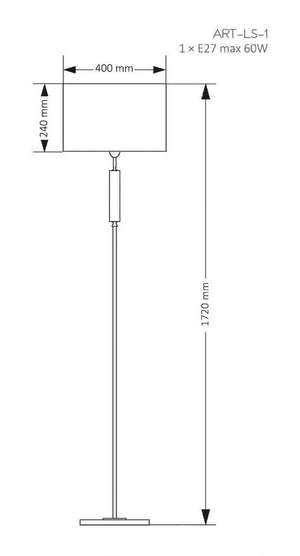 Lampadar ARTU ART-LS-1(N) Lucente - Home & Lighting