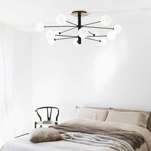 Lustra COSMOPOLITAN PL12 NERO OTTONE 273709 Lucente - Home & Lighting