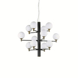 Lustra Copernico Sp12 Nero 197319 Lucente - Home & Lighting