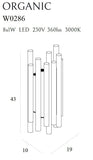 Aplica ORGANIC BLACK W0286D Lucente - Home & Lighting