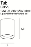 Spot Aplicat TUB C0155 Lucente - Home & Lighting