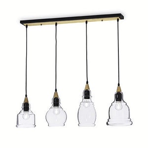 Lustra Gretel Sb4 Nero 122557 Lucente - Home & Lighting