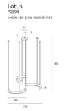 Lustra LOTUS P0394D Lucente - Home & Lighting