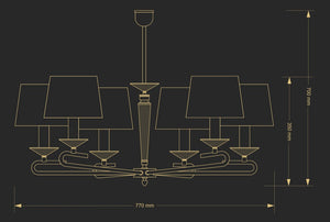 Candelabru Dalila Dal-Zw-6(Z/A) Lucente - Home & Lighting