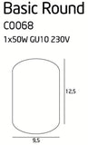 Spot Aplicat BASIC ROUND C0068 Lucente - Home & Lighting