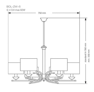 Candelabru BOLT BOL-ZW-6(N) Lucente - Home & Lighting