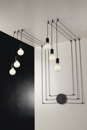 Lustra I-Habitat-Pl6 Ner Lucente - Home & Lighting