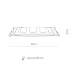 Spot Incastrat CL KOS LED 24W 3000K IP44 8775 Lucente - Home & Lighting