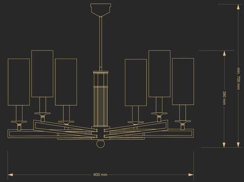 Candelabru Abra Abr-Zw-4(Bn/A) Lucente - Home & Lighting