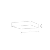 Plafoniera LID SQUARE LED 35W 3000K 10426