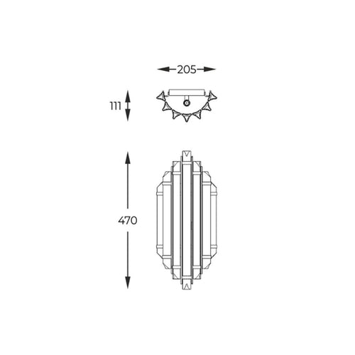 Aplica ALEXANDRIA W0556-02A-V7V7